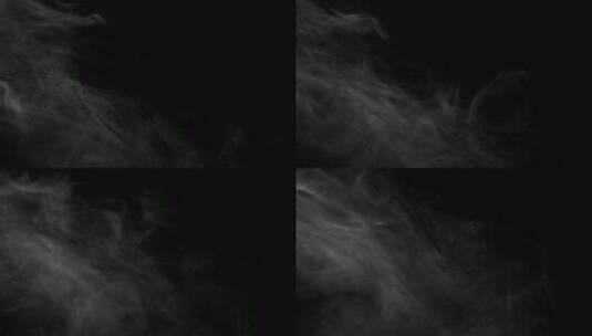 稀薄的烟雾在黑暗中飘荡高清在线视频素材下载