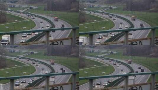 高速公路上的车辆高清在线视频素材下载