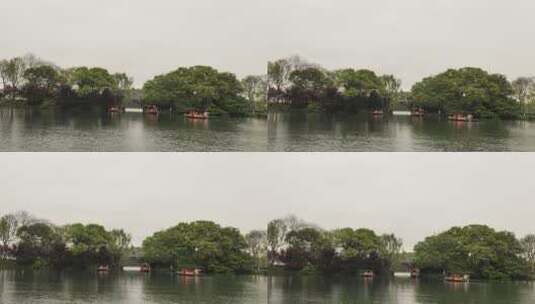 杭州西湖游玩，游船高清在线视频素材下载