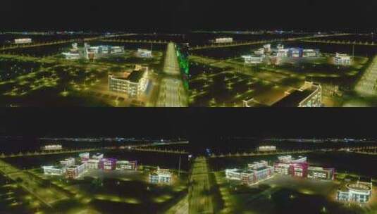 航拍城市夜景美景高清在线视频素材下载