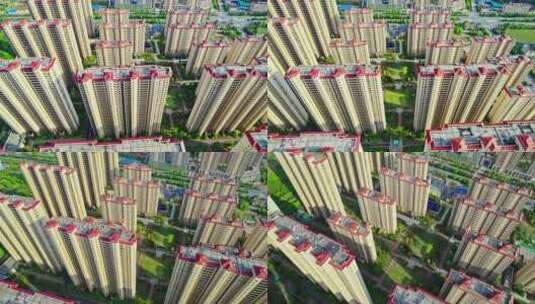 4k航拍湖南郴州市高新区楼盘建筑高清在线视频素材下载
