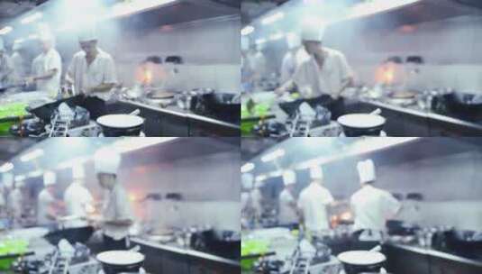 餐厅厨房的厨师高清在线视频素材下载
