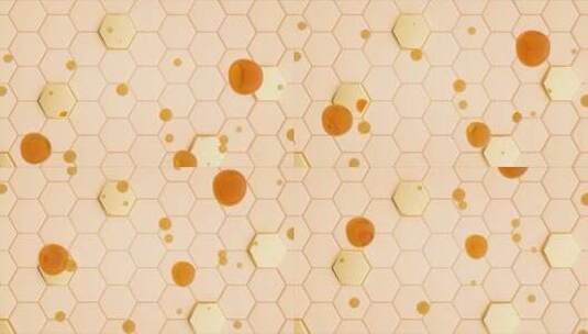 蜂窝蜂蜜精华分子油维生素E营养面膜水润高清在线视频素材下载