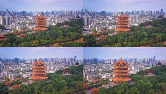 湖北武汉城市航拍视频高清在线视频素材下载