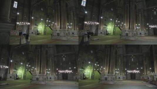 空间庞大的皇家清真寺高清在线视频素材下载