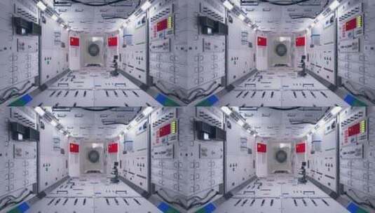 空间站舱体天宫一号宇宙飞船天宫中国航天高清在线视频素材下载