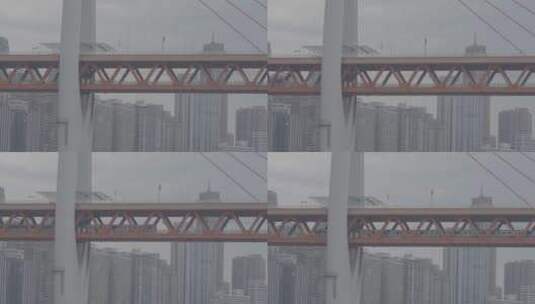 重庆轻轨千厮门大桥 4klog高清在线视频素材下载