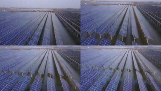中国新农村 太阳能电池板高清在线视频素材下载