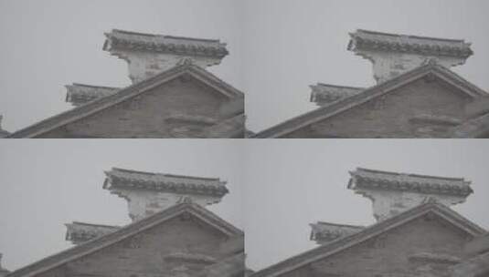 【空镜】4k江南建筑-古镇街景-马头墙-log高清在线视频素材下载