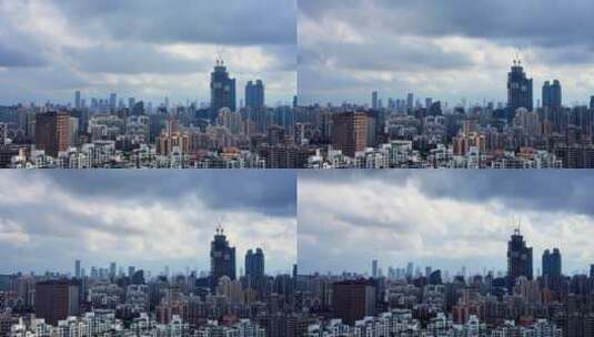 上海浦西徐汇区延时空镜高清在线视频素材下载