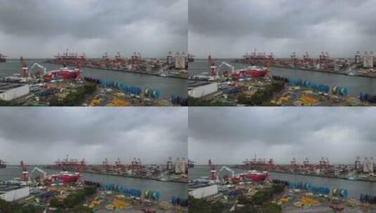 赤湾 赤湾港 深圳赤湾集装箱码头高清在线视频素材下载