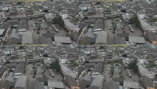 云南大理喜洲古镇建筑风光航拍高清在线视频素材下载