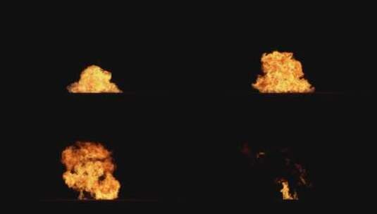4k爆炸生成的多种火焰效果背景视频素材4高清在线视频素材下载
