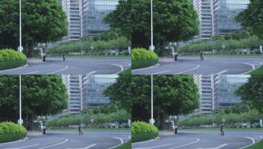 广州华夏路街景高清在线视频素材下载