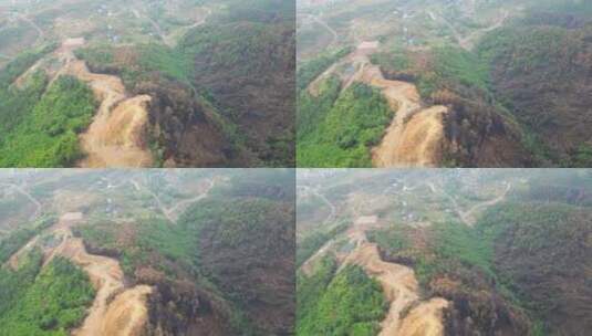 重庆山火后，北碚缙云山迎来降雨，云雾缭绕高清在线视频素材下载