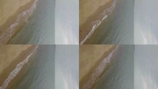 三亚 夏日海边沙滩海岛城市 航拍高清在线视频素材下载