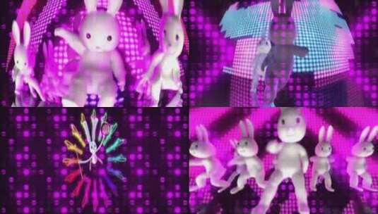 兔子开场舞高清在线视频素材下载