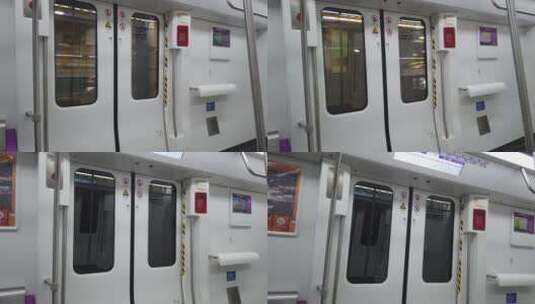 地铁 站台 车厢 乘客高清在线视频素材下载