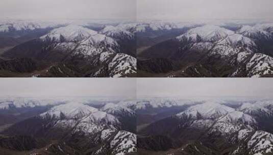 航拍新西兰雪山景观高清在线视频素材下载