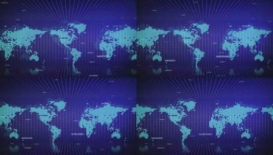 世界地图01科技地图 覆盖全球高清在线视频素材下载