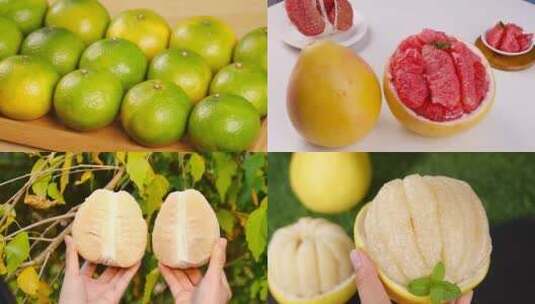 新鲜柚子素材高清在线视频素材下载
