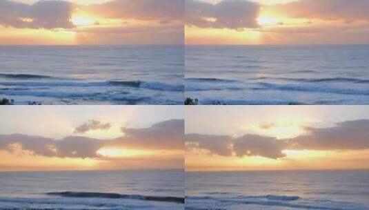 海边日落景观高清在线视频素材下载
