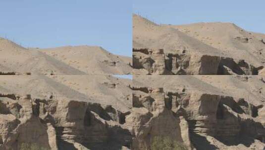 莫高窟北区外景现代窟模拍1高清在线视频素材下载
