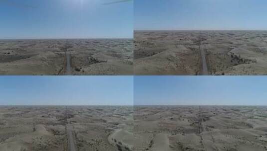 航拍阿拉善沙漠高清在线视频素材下载