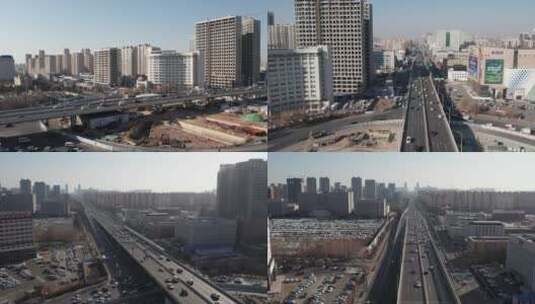 长春城市高架桥高清在线视频素材下载