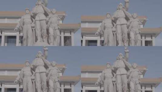 天安门广场 大气北京 红旗飘扬高清在线视频素材下载