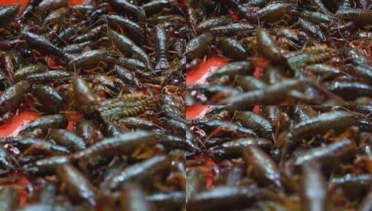 夏季美食小龙虾高清在线视频素材下载
