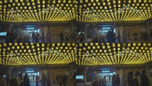 8K重庆长嘉汇春节灯笼实拍高清在线视频素材下载