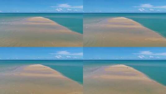 巴西巴伊亚州Caraiva海滩附近的Corumbau海滩。夏季海滩场景高清在线视频素材下载