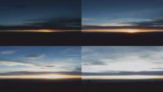 黎明时分云层背后的垂直视频太阳延时高清在线视频素材下载