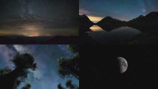 【合集】星空 星星 夜空 唯美星空高清在线视频素材下载