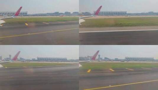 福建厦门高崎国际机场降落的航班高清在线视频素材下载