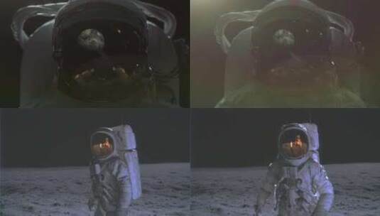 宇航员登月高清在线视频素材下载