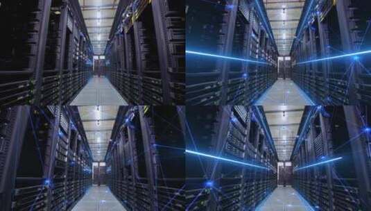 大数据 信息化 数字机房 互联网服务器高清在线视频素材下载
