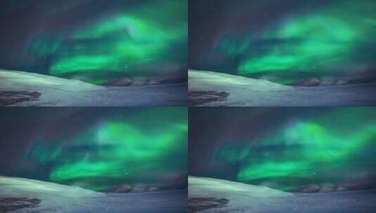 美丽的极光 北极光高清在线视频素材下载