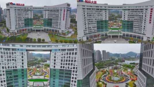 4K航拍中新广州知识城大厦1高清在线视频素材下载
