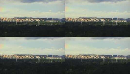 成都市区建筑风光延时摄影片段高清在线视频素材下载