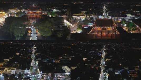 云南大理古城夜景高清在线视频素材下载