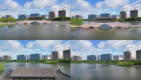 上海市临港新片区城市风光高清在线视频素材下载