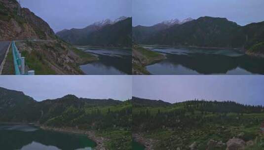 新疆独库公路天山大龙池高清在线视频素材下载