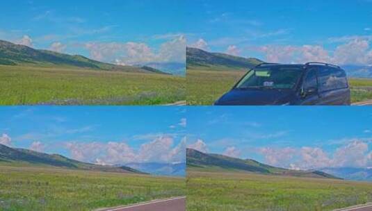 新疆赛里木湖自然风光高清在线视频素材下载
