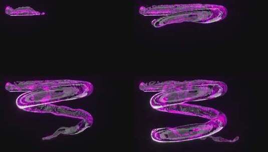 紫色液体创意未来背景霓虹渐变流体艺术超慢高清在线视频素材下载