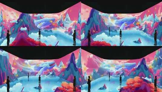 山海经-琨沉浸式空间效果高清在线视频素材下载
