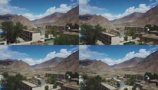 西藏村庄高清在线视频素材下载