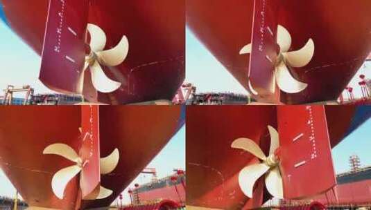 长江港口码头船厂轮船下水仪式江轮海轮高清在线视频素材下载