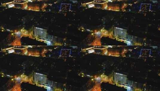 杭州西湖区西湖大道夜景车流延时摄影高清在线视频素材下载